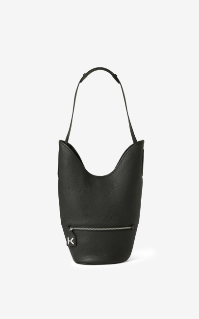 Kenzo Women Kenzo Onda Leather Bucket Bag Black